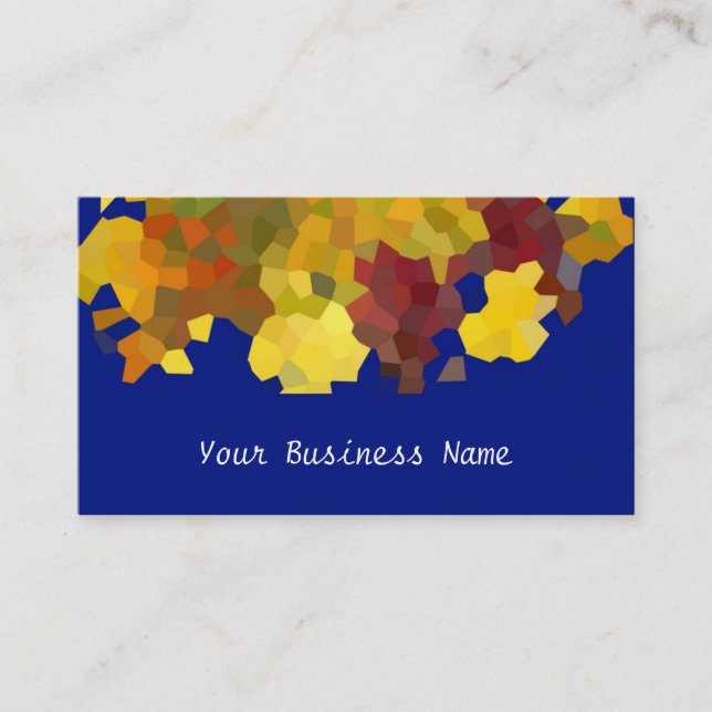 Autumn Colours Abstract Business Card (Front)