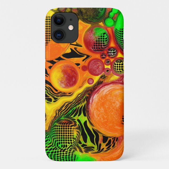 Autumn Colours Abstract Pour Painting   Case-Mate iPhone Case (Back)