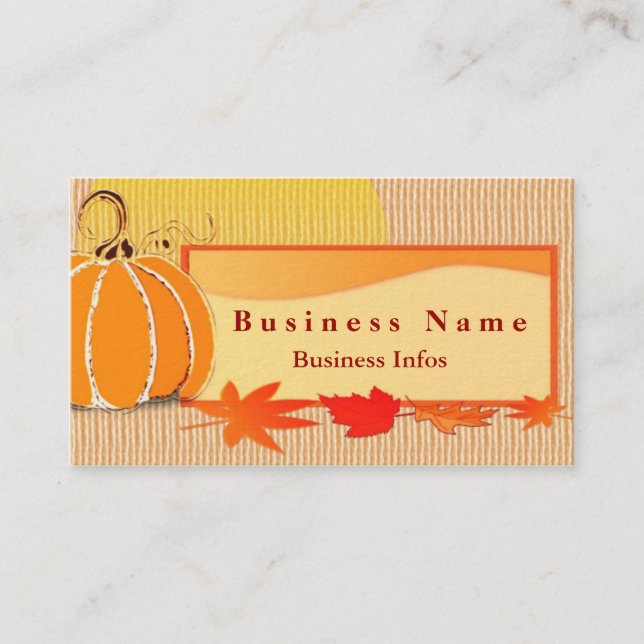 Autumn Colours Business Card (Front)