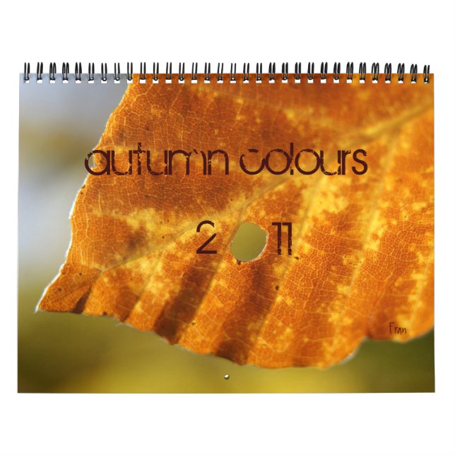 autumn colours calendar (Cover)
