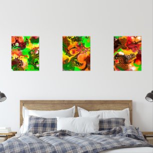 Autumn Colours Fluid Art