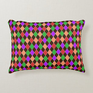 Autumn Colours Harlequin Accent Pillow