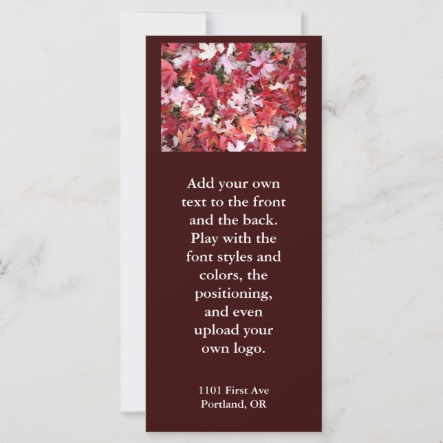 Autumn Colours Leaves (Front)