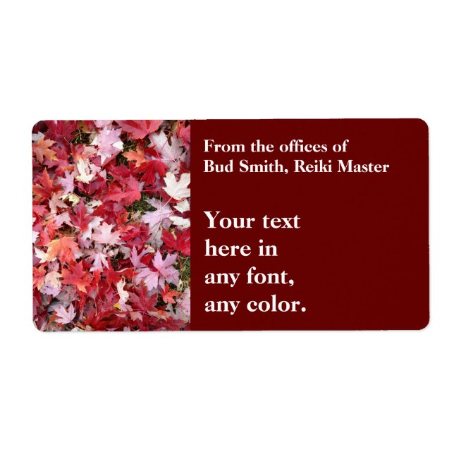 Autumn Colours Leaves (Front)