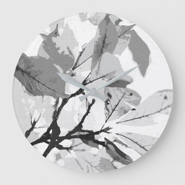 Autumn colours, leaves 2 large clock (Front)