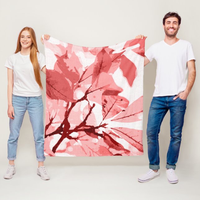 Autumn colours, leaves 3 fleece blanket (In Situ)