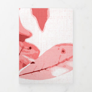 Autumn colours, leaves 3 Tri-Fold holiday card