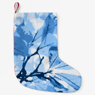 Autumn colours, leaves 4 small christmas stocking