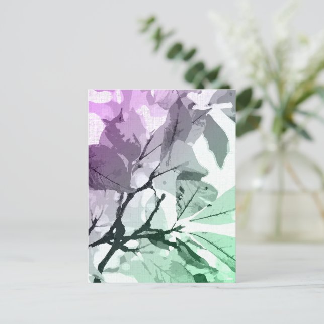 Autumn colours, leaves 5 postcard (Standing Front)