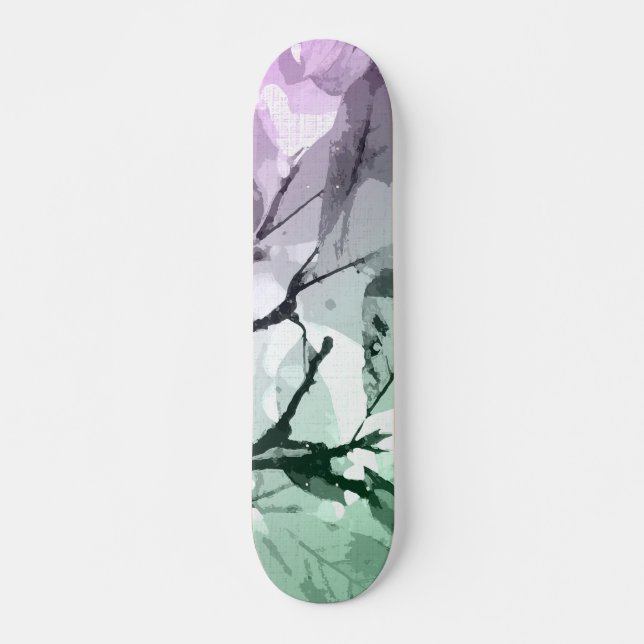 Autumn colours, leaves 5 skateboard (Front)
