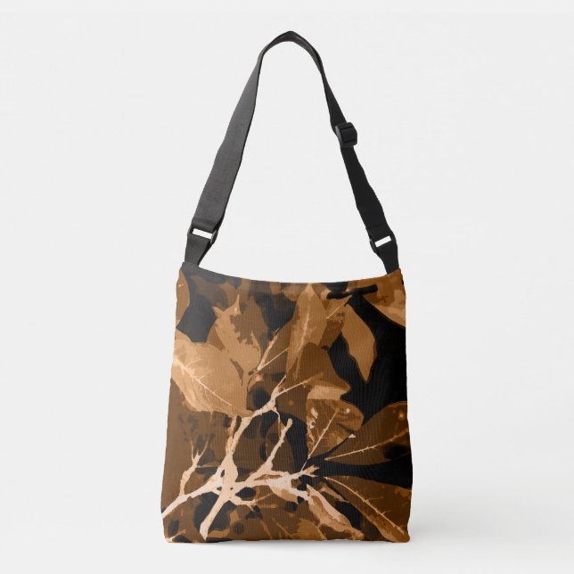 Autumn colours, leaves 6 crossbody bag (Front)
