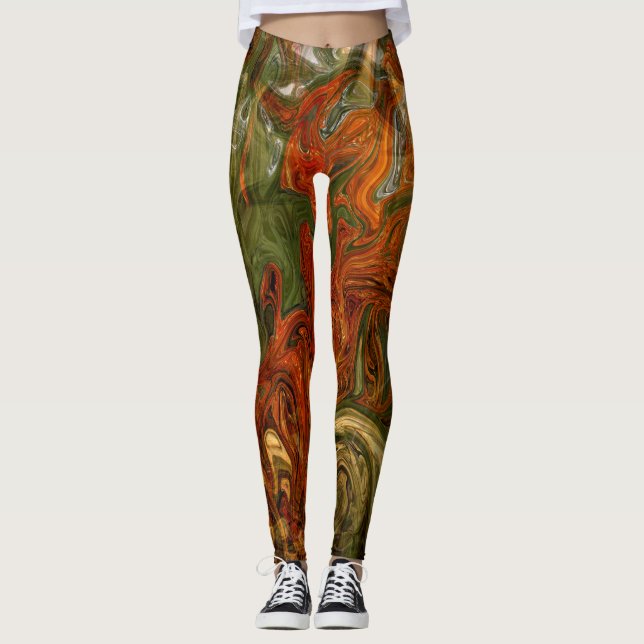 Autumn colours... leggings (Front)