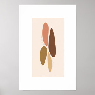 autumn colours/minimalistic abstract poster