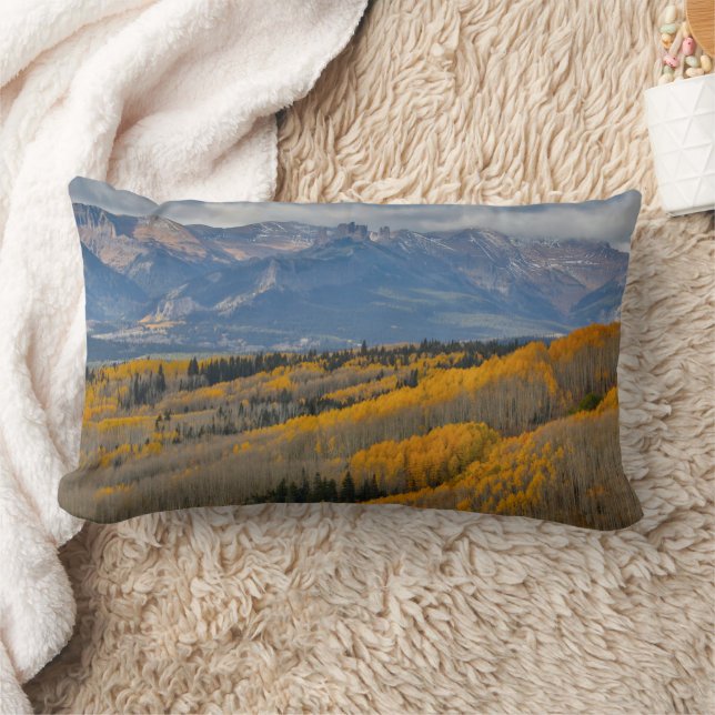 Autumn Colours on Aspen Groves Lumbar Pillow (Blanket)