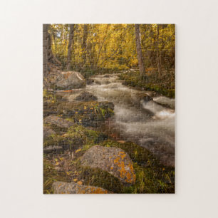 Autumn colours on Crestone Creek Jigsaw Puzzle