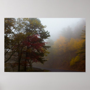 Autumn Colours on Skyline Drive, Virginia. Poster