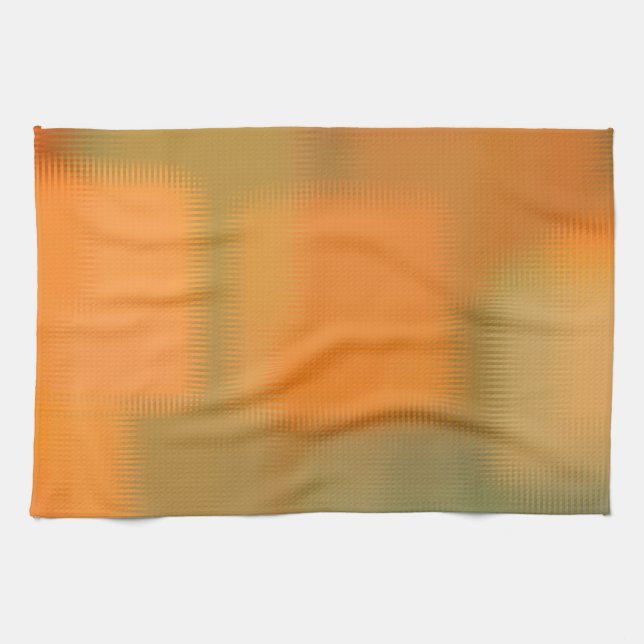 Autumn Colours Orange Red Yellow Green Brown Kitchen Towel (Horizontal)