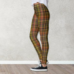 Autumn Colours Plaid Leggings<br><div class="desc">These leggings feature a warm brown,  rust,  pale red,  yellow,  and black plaid pattern which will warm those autumn and winter days. Chic and modern,  this plaid will coordinate with many colours and styles in your wardrobe.</div>