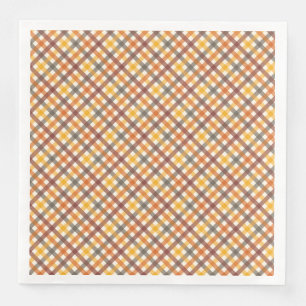 Autumn Colours Plaid Napkin