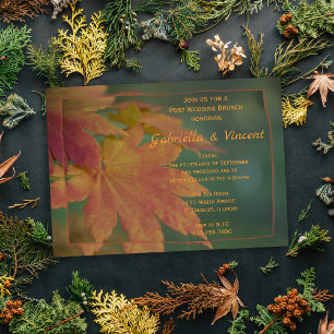 Autumn Colours Post Wedding Brunch Invitation