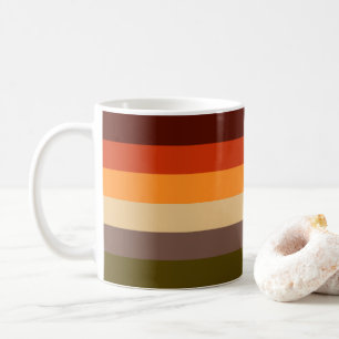 Autumn Colours - Red Orange Yellow Tan Green Brown Coffee Mug