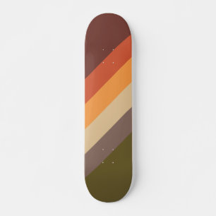 Autumn Colours - Red Orange Yellow Tan Green Brown Skateboard