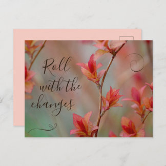 Autumn Colours Seasons Change and So Do We Postcard