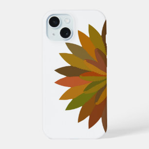 Autumn colours semi circle flower  iPhone 15 case