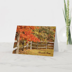 Autumn Colours Thank You Card
