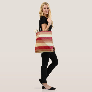 Autumn Colours Tote Or Cross Body Bag Striped