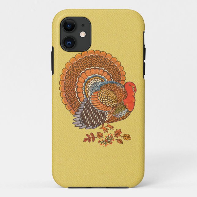 Autumn Colours Turkey Leaves Case-Mate iPhone Case (Back)