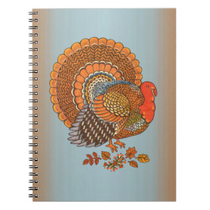Autumn Colours Turkey Leaves Notebook