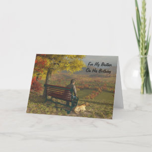 Autumn Companions - Birthday Card for Brother