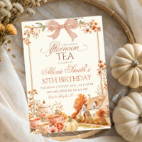 Autumn Coquette Afternoon Tea Party Birthday