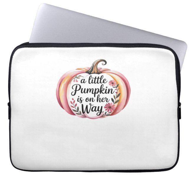 Autumn Coquette Mama – Cozy Fall Aesthetic with Bo Laptop Sleeve (Front)