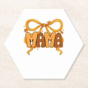 Autumn Coquette Mama – Cozy Fall Aesthetic with Bo Paper Coaster