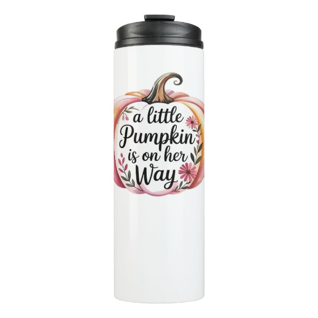 Autumn Coquette Mama – Cozy Fall Aesthetic with Bo Thermal Tumbler (Front)