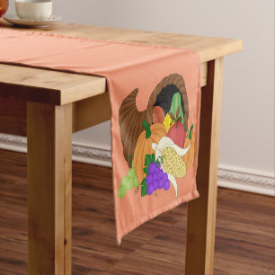 Autumn Cornucorpia Thanksgiving table runner