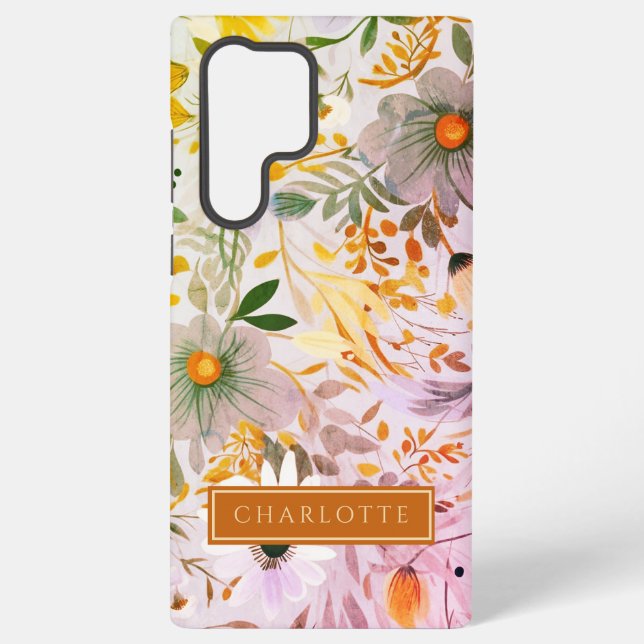 Autumn Cottage Garden  Samsung Galaxy S22 Ultra Case (Back)