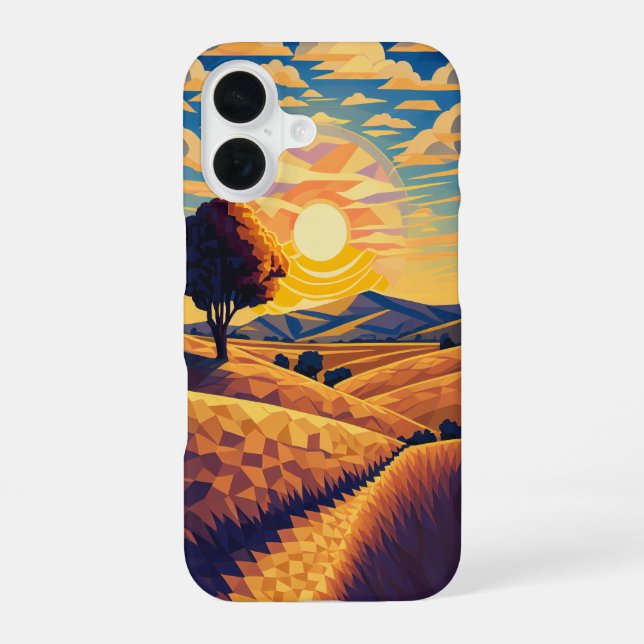 Autumn Countryside iPhone 16 Case (Back)