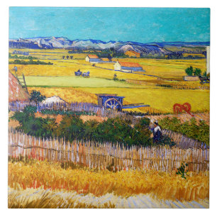 Autumn Countryside, Van Gogh Tile