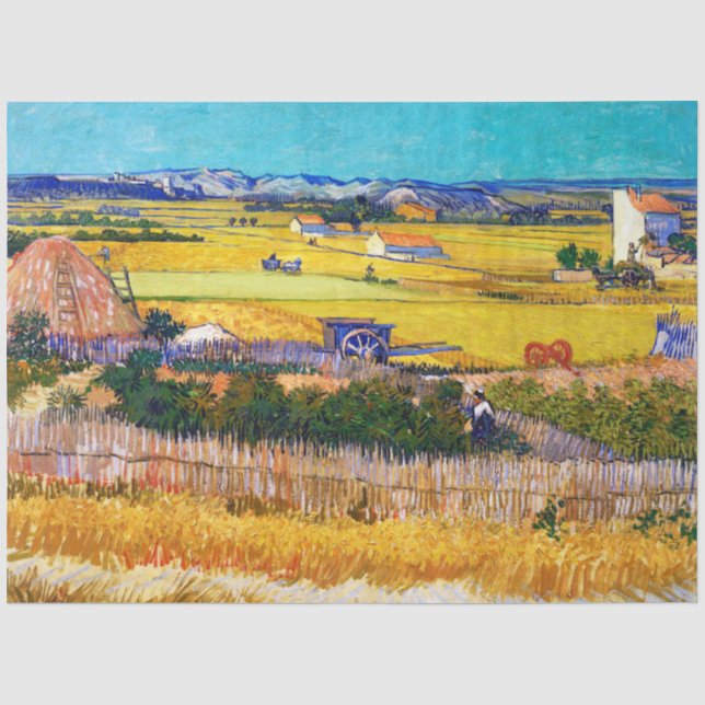 Autumn Countryside, Van Gogh Tissue Paper (Front)