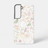 Autumn Cozy Doodle Pattern – Fall Pumpkins, Leaves
