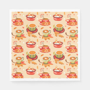 Autumn Cozy Pumpkin Spice  Napkins