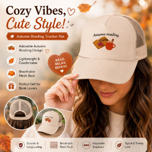 Autumn Cozy Vibes Trucker Hat - Cute Fall Season H