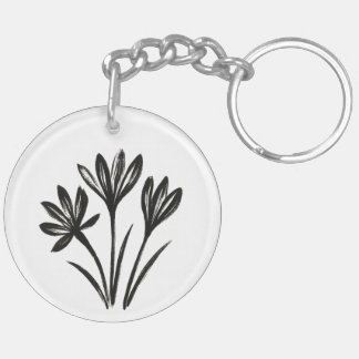 Autumn Crocus – Ink Brush Botanical Trio on