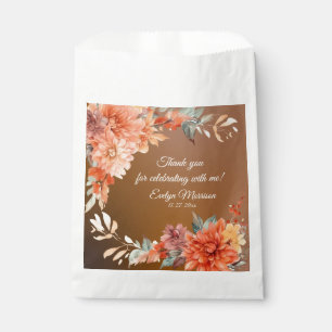 Autumn Cute Gnome Fall Leaves Birthday Favour Bag