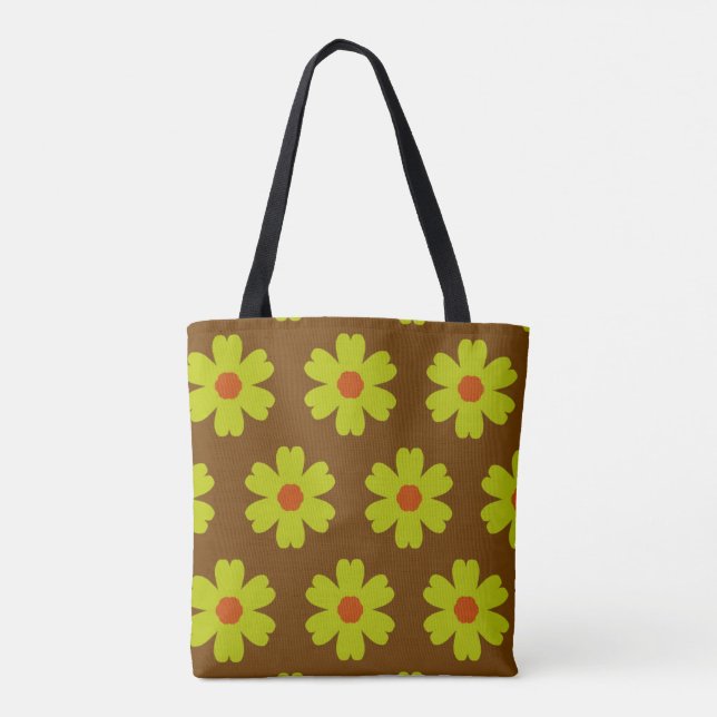 Autumn Daisies Tote Bag (Back)