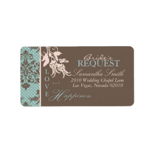 Autumn Damask Address Label