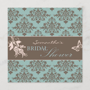 Autumn Damask BRS Invitation Square B